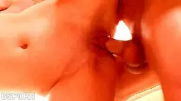 Man, I’m pounding the wet pussy of this sexy brunette skinny chick!