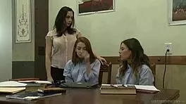 Shyla Jennings and Jackie Marie intensely lick each other's pussies