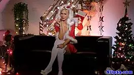 Glamour gal, are you masturbating in those christmas stockings?