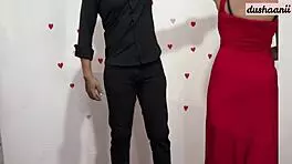 beautiful asian couple hard fuck and cum inside after dancing class