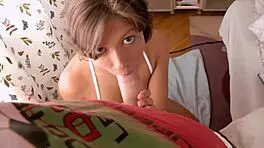 Young Russian Student Kimberly Nutter Plays with Step Brother