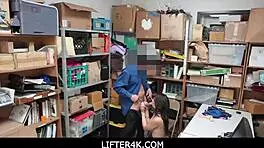 Rebel Teen Steals Store, Gets Caught And Fucked