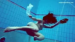 horny teen feels shy while stripping naked in public