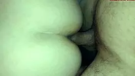 stepsister in shorts on sofa