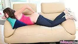 i feel cassandra nix's intense orgasm building as she masturbates her clit. her petite 18+ body shakes with pleasure in this solo twistys scene.