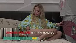 ms avocado teases mr shorts with handjob