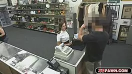 Teen Brunette Giving Hardcore Blowjob To Big Cock