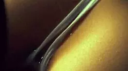 skinny girl with big ass took double creampie in pussy and ass