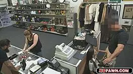 Teen Brunette Giving Hardcore Blowjob To Big Cock