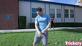 demi sutra performs in an interracial group scene