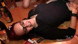 three girls strap on and fuck with big dildo