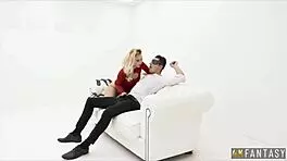 Horny Blonde Samantha Gets Pussy Fucked Hard!