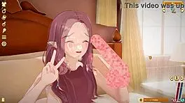 Cute Teen Girl Teased By Pervert In Anime