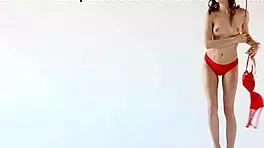 Teen Poses Nude With Balloons In Fun Photo Session.