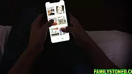 Stepsisters letting stepbrother fuck their tight teen 18+ pussies