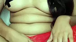 Novinha provocando o f� de calcinha vermelha bunda gigante raissa conte peladinha