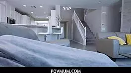 Povmum - horny stepmom emily addison sucks and rides hard