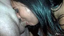 Green Eyed Katka Rides Hard Cock In Cowgirl, Gets Blowjob, Handjob, And Cum On Her Back In Pov