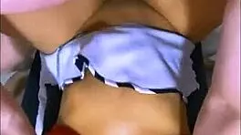 the tight secretary seemed so cold and inaccessible but when alone in the apartment she was willing to do anything to please him