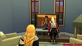 Teen boruto fucks milf bulma in anime cosplay, she begs for harder and cum inside