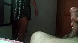 I'm so naughty, I help him by riding his cock