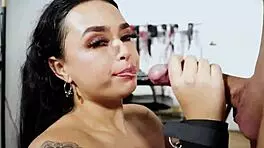 Logan Pounds Latina's Big Ass And Natural Tits Hard