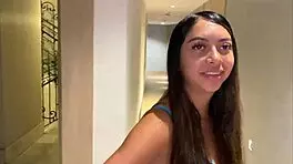 i found a colombian slut lost in the hallway of the hotel and we ended up fucking in my room.