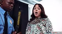 Brunette Frisked and Fucked