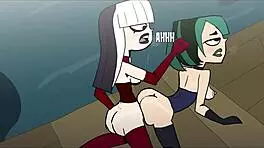 Total Drama Crimson X Gwen Exxxtended Blowjob and Doggystyle Action, Wow!