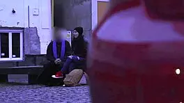 cute petite 18+ homeless spanish babe blowjob and hardcore fuck for cash