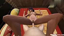 Japanese Girl Seduces Old Stepfather Anime-Style