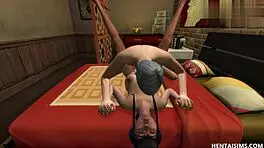 Japanese Girl Seduces Old Stepfather Anime-Style