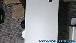 this amateur shoplifter got caught and fucked hard with a big cock 😏