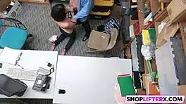 Sexy cutie penelope gets fucked for theft with blowjob