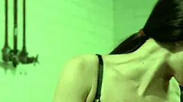 Petite Redhead OTK Spanked In Sauna!