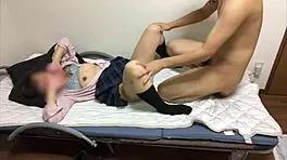 Amateur 31-year-old temp LICKS and SMELLS his J girlfriend's SOCKS and FEET, can't stop getting excited.