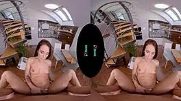 Vrhush Petite 18+ Lexi Dona Rides A Cock In Vr Pov