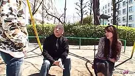 Asian Teen 18+ Lures Old Stranger for Creampie on Street Casting