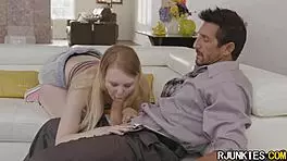 the babysitter is such a nasty girl, giving tight blowjobs 😈