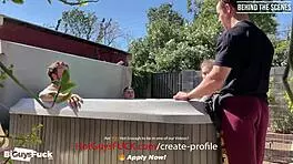 Big Titty Kenzie Enjoys Two Hung Hunks in Action