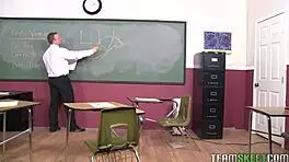 Kaley Hilton's Pussy Fucked Hard in Classroom