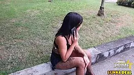 Teen Gets Consoling Facial From Big Cock