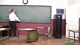 Kaley Hilton's Pussy Fucked Hard in Classroom