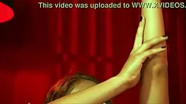 In Colombia, young Evelin masturbates to music on webcam