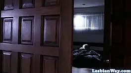 I love watching young lesbians scissor and eat pussy with tattoos