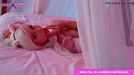 I fucked my tight pussy with the biggest toy in cosplay