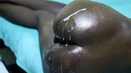 Damn, deep anal fuck with amateur ebony in homemade POV!