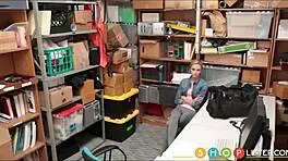 SKINNY TEEN 18+ EMMA HIX CAUGHT SHOPLIFTING AND SUCKS BIG COCK