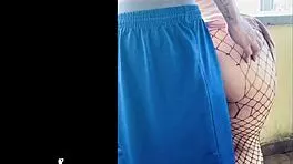 while stepbrother's away, i fuck his girlfriend doggystyle