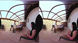 Hey, Check Out These Three Amazing Table Tennis Chicks Getting Wild in a Hardcore POV Threesome